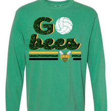 Load image into Gallery viewer, Academy Bees faux glitter Volleyball design
