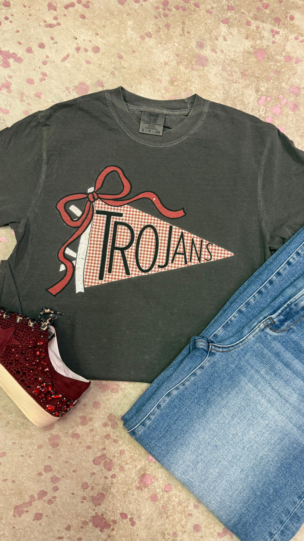 Trojans pennant tee