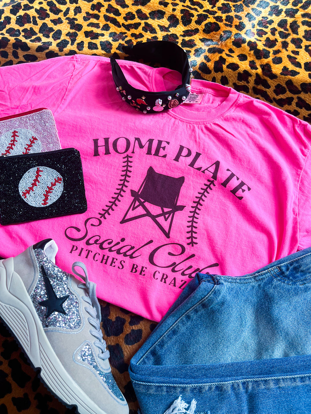Home plate social club tee
