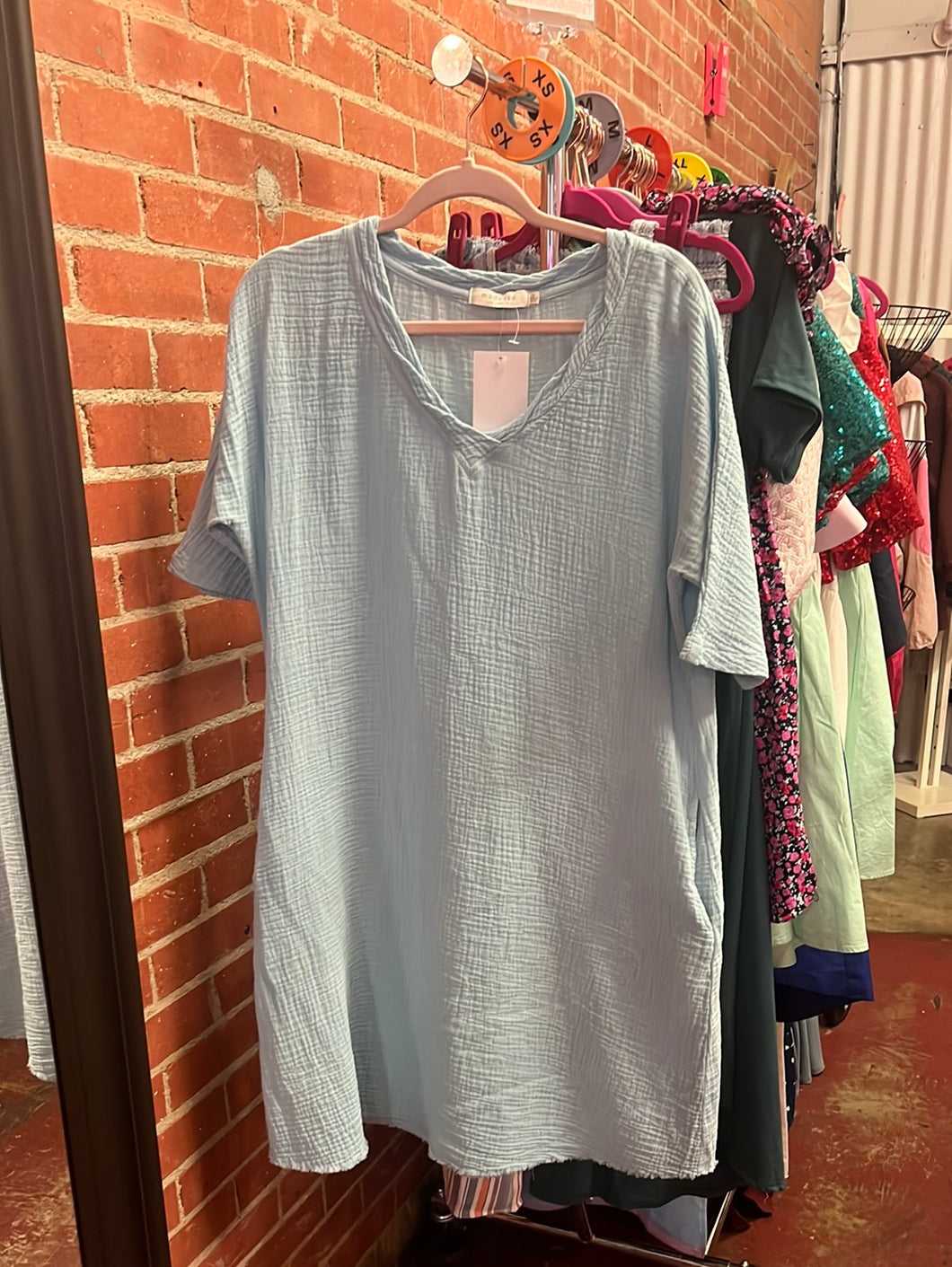 Blue Mododoc Womens Dress, Medium