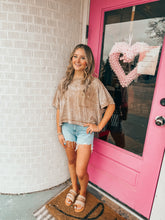 Load image into Gallery viewer, Acidwash pocket crop tee
