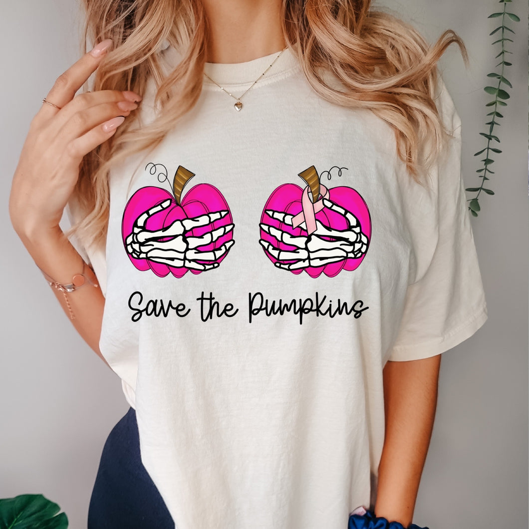 Breast Cancer Save the Pumpkins Tee