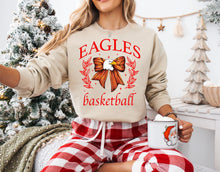 Load image into Gallery viewer, Eagles basketball bow coquette
