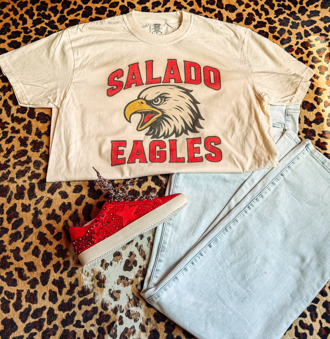 Salado eagles 90s cream tee