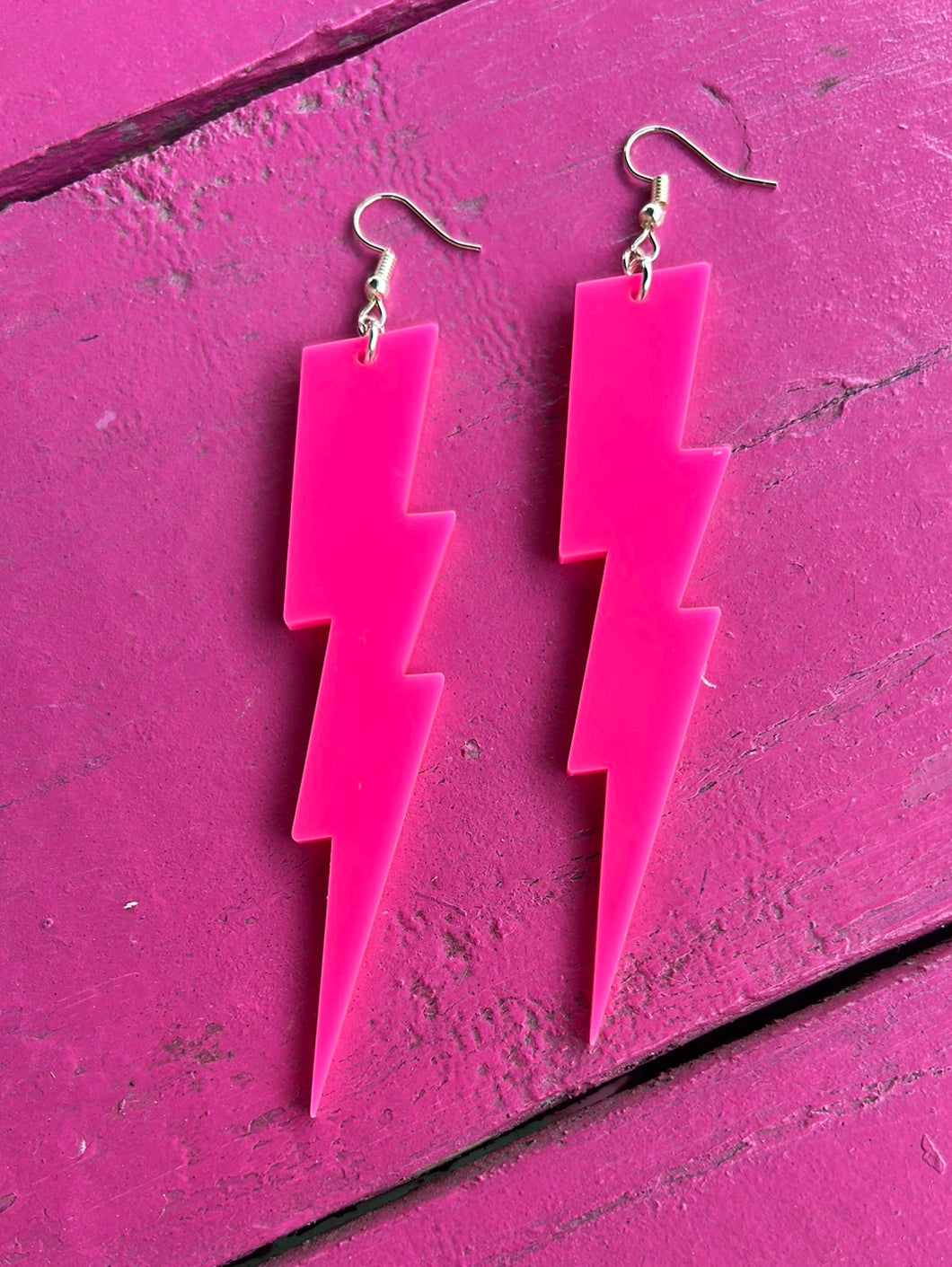 Pink Pink Bulldog Earrings