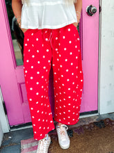 Load image into Gallery viewer, Polka Dot Heavy Scuba Barrel Pants
