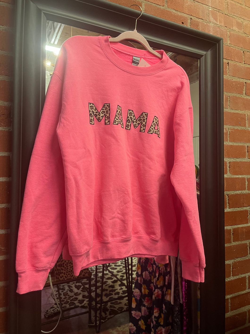 Pink Pink Bulldog Sweatshirt, Medium