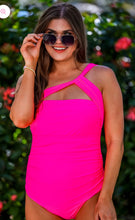 Load image into Gallery viewer, Shore about it pink one piece
