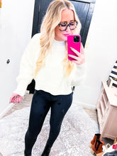 Load image into Gallery viewer, Mock neck crop sweater top
