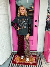 Load image into Gallery viewer, Split decision leopard checkered pants
