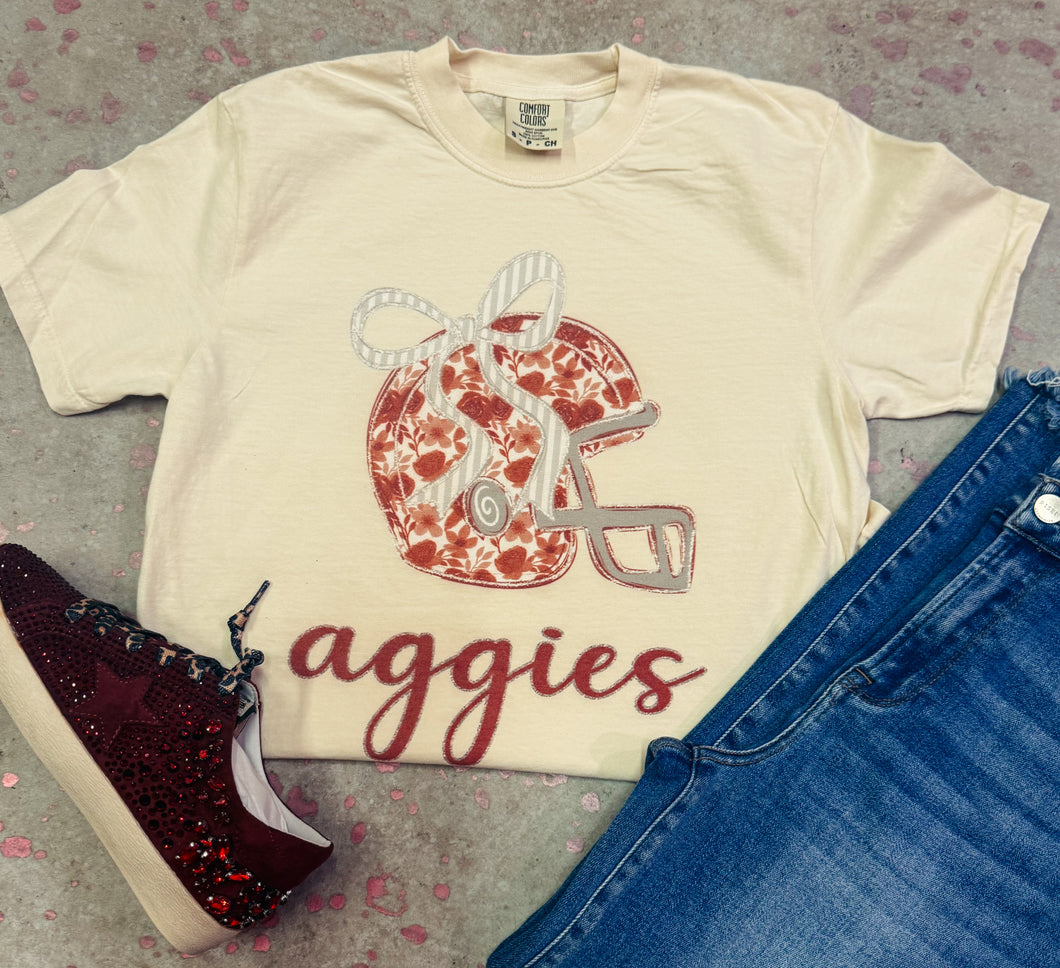 Aggies helmet tee