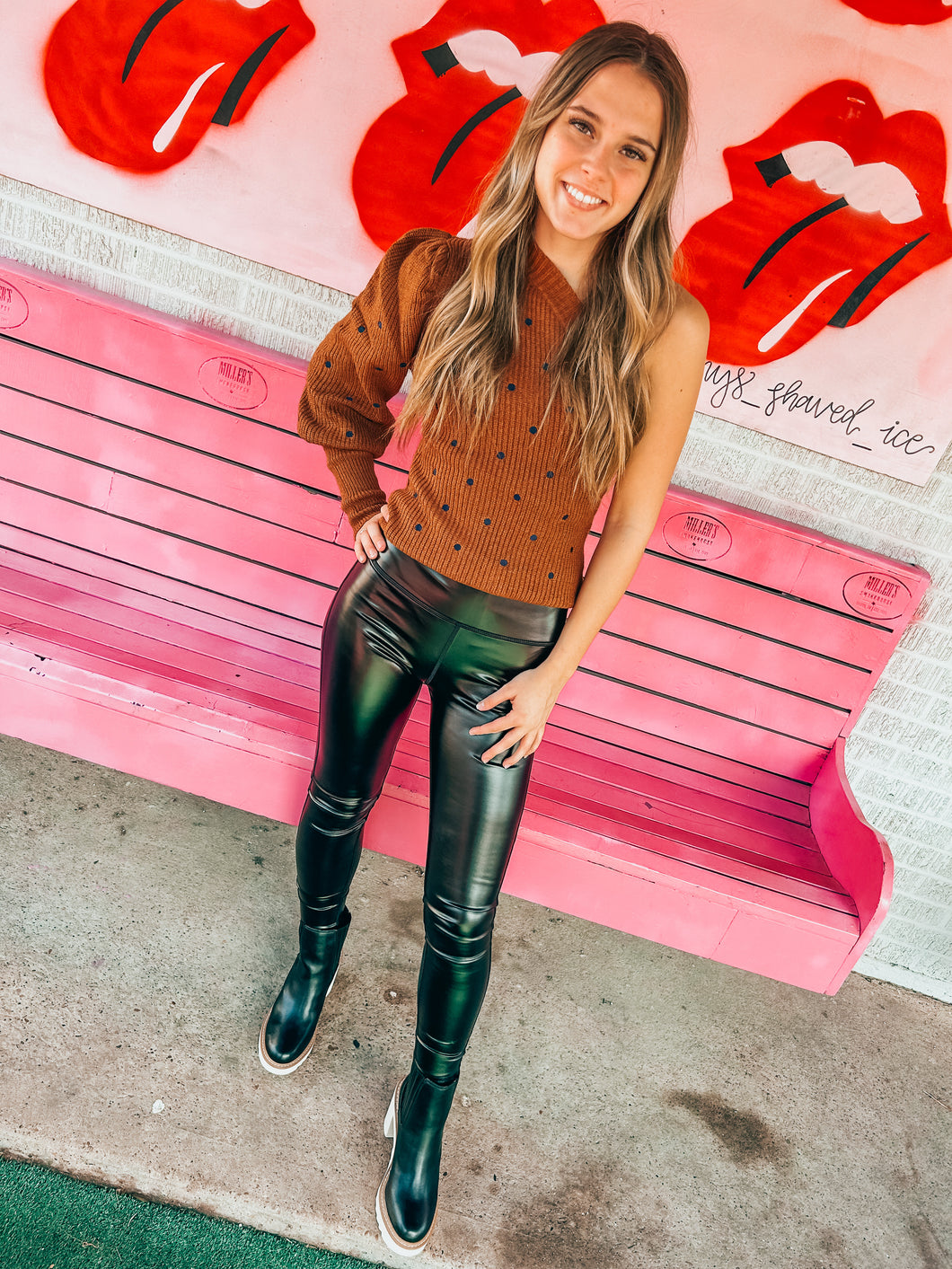 Camel one shoulder sweater