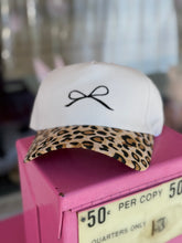 Load image into Gallery viewer, Coquette Bow embroidered hat
