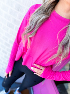 Side slit crop