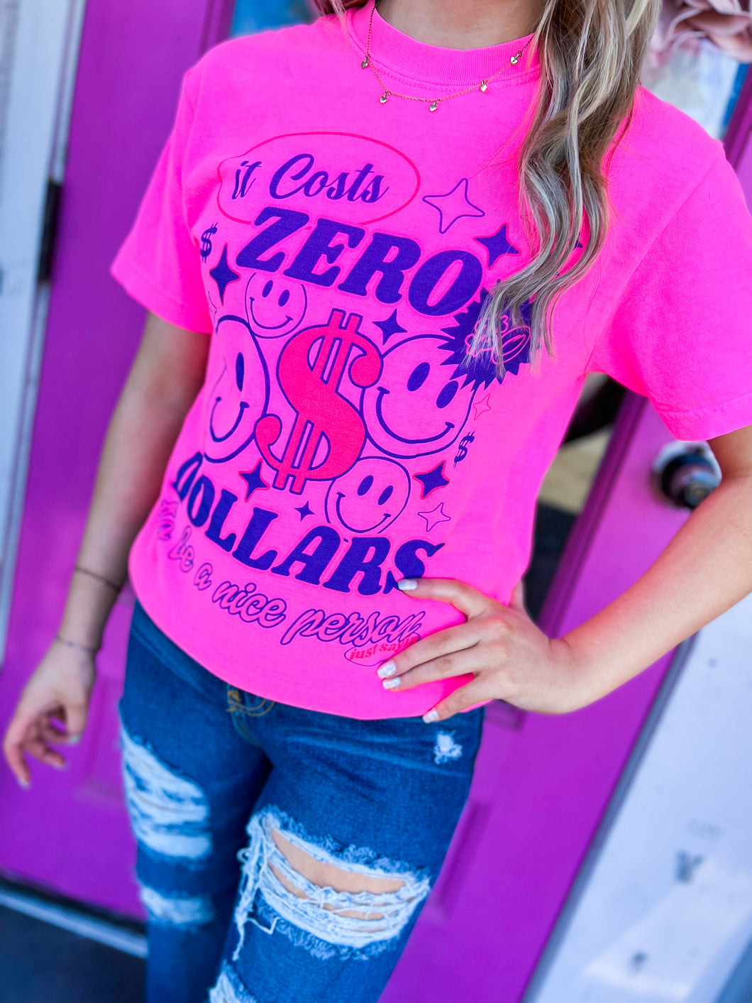 It cost zero dollars to be a nice person