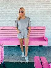 Load image into Gallery viewer, Waffle knit shorts set
