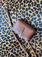 Load image into Gallery viewer, brown Pink Bulldog purse, One Size
