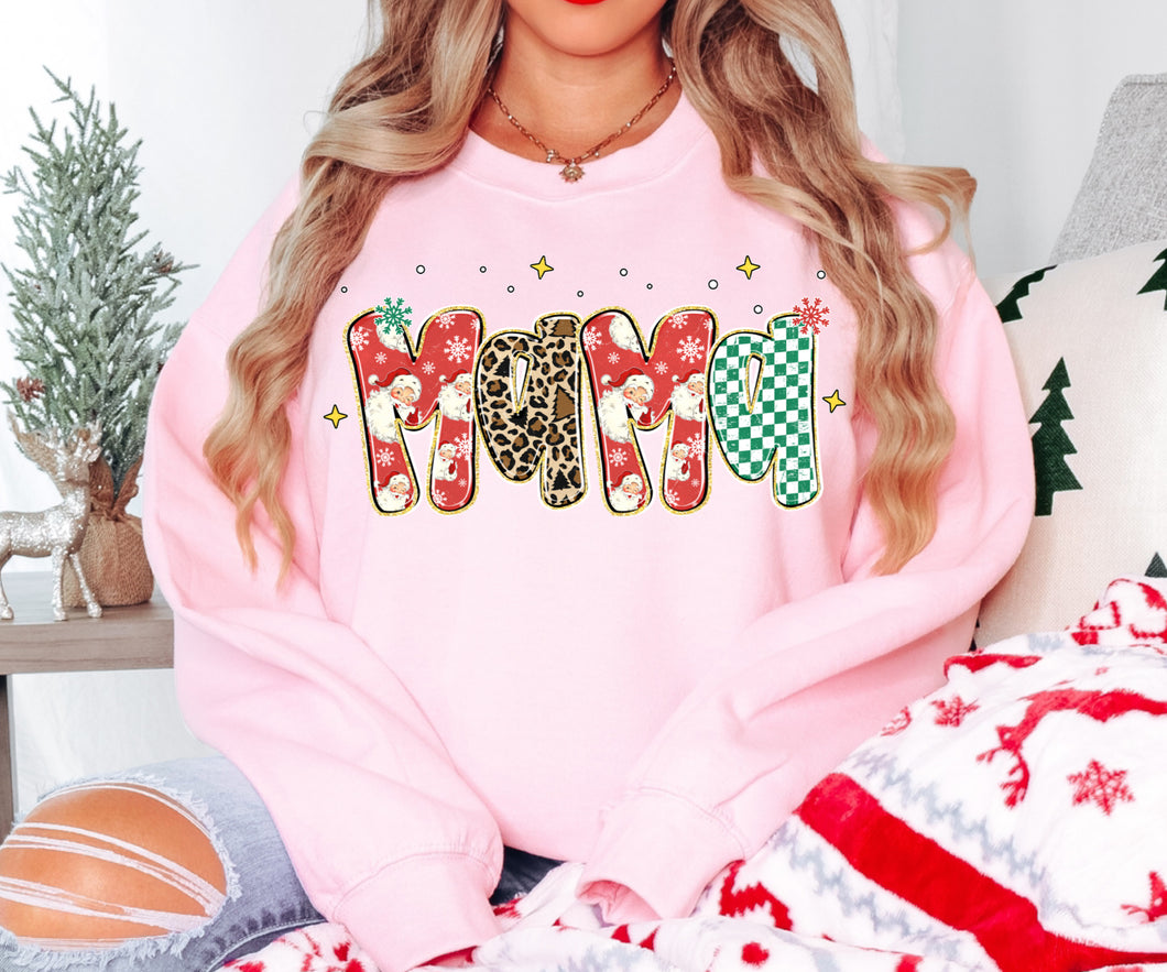 Mama Santa leopard checkered