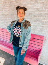 Load image into Gallery viewer, Gold sequin denim jacket
