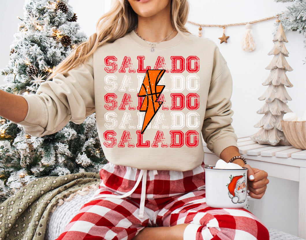 Salado eagles basketball lightning bolt repeat