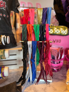 Shoe laces wide width