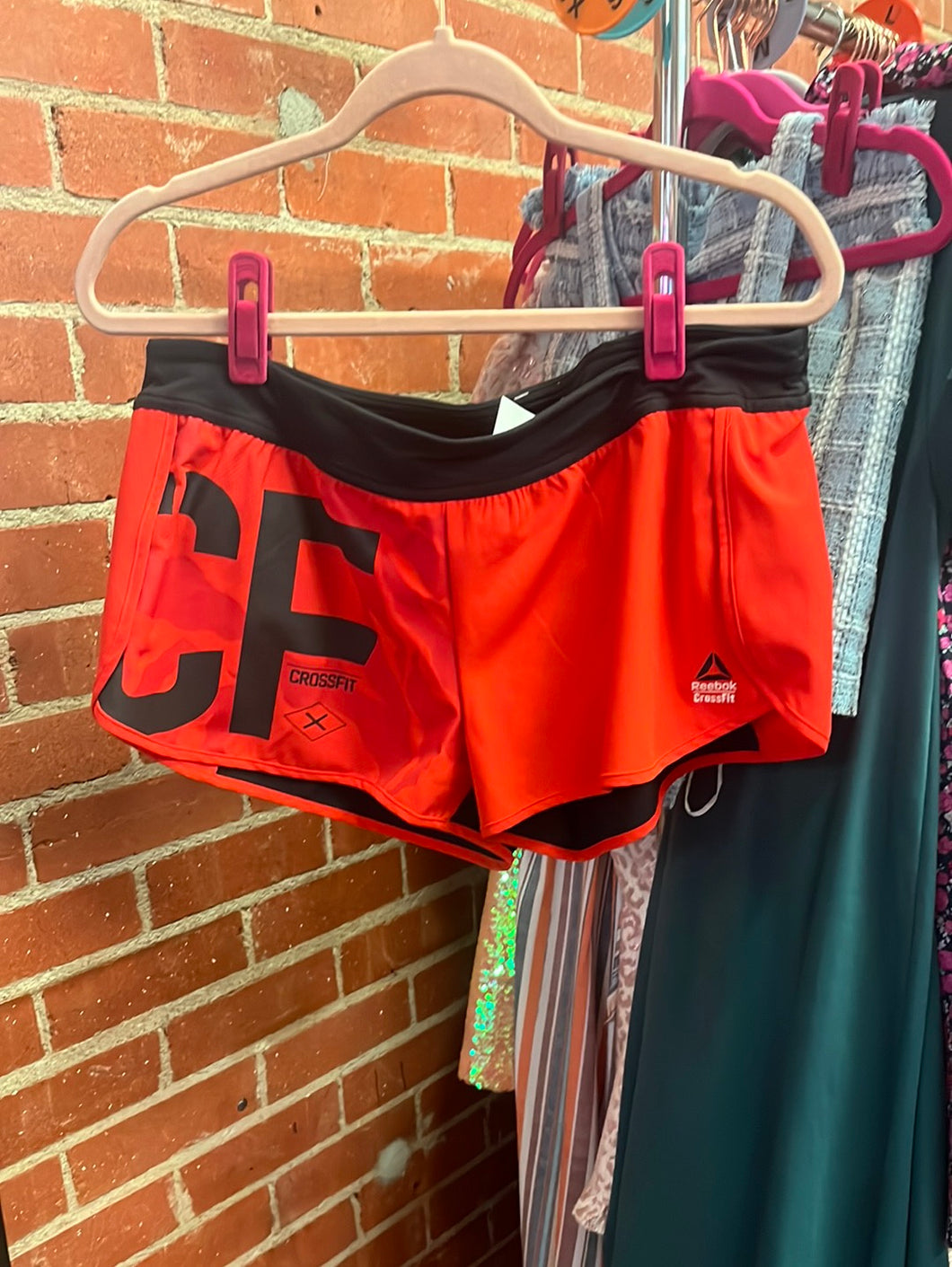 Red Rebok Shorts, Large