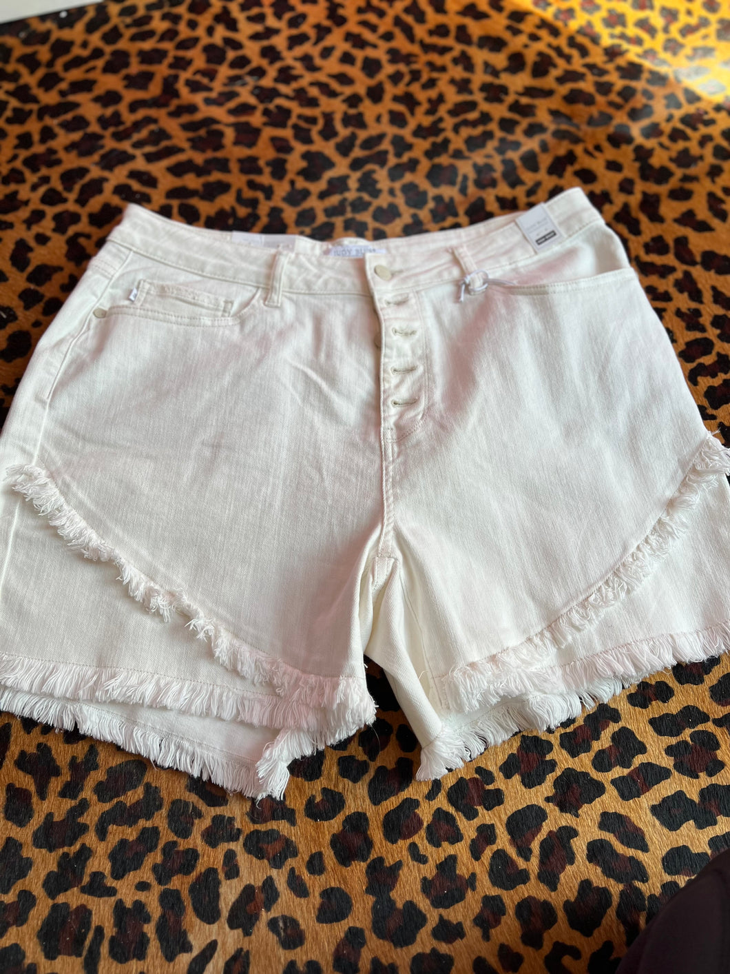 White Judy Blue Shorts, 2XL