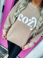 Load image into Gallery viewer, Cozy patch Corded sweater
