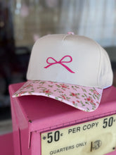 Load image into Gallery viewer, Coquette Bow embroidered hat
