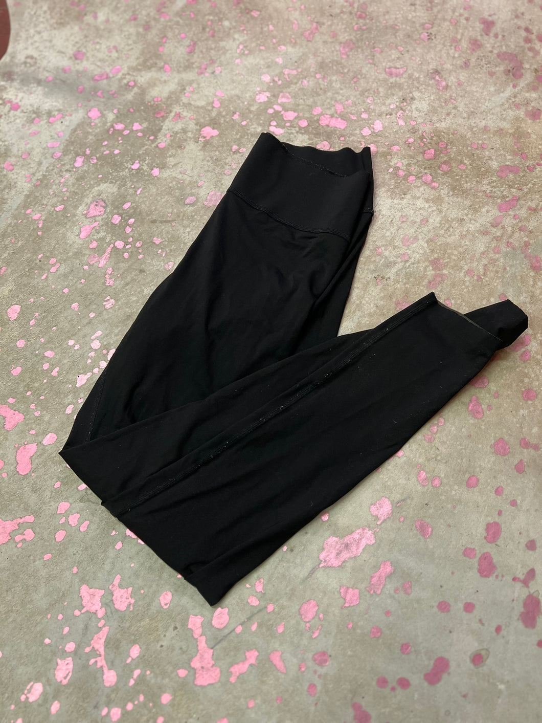 Black Pink Leggings, Small