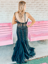 Load image into Gallery viewer, Black JOVANI womens formal dress, 12
