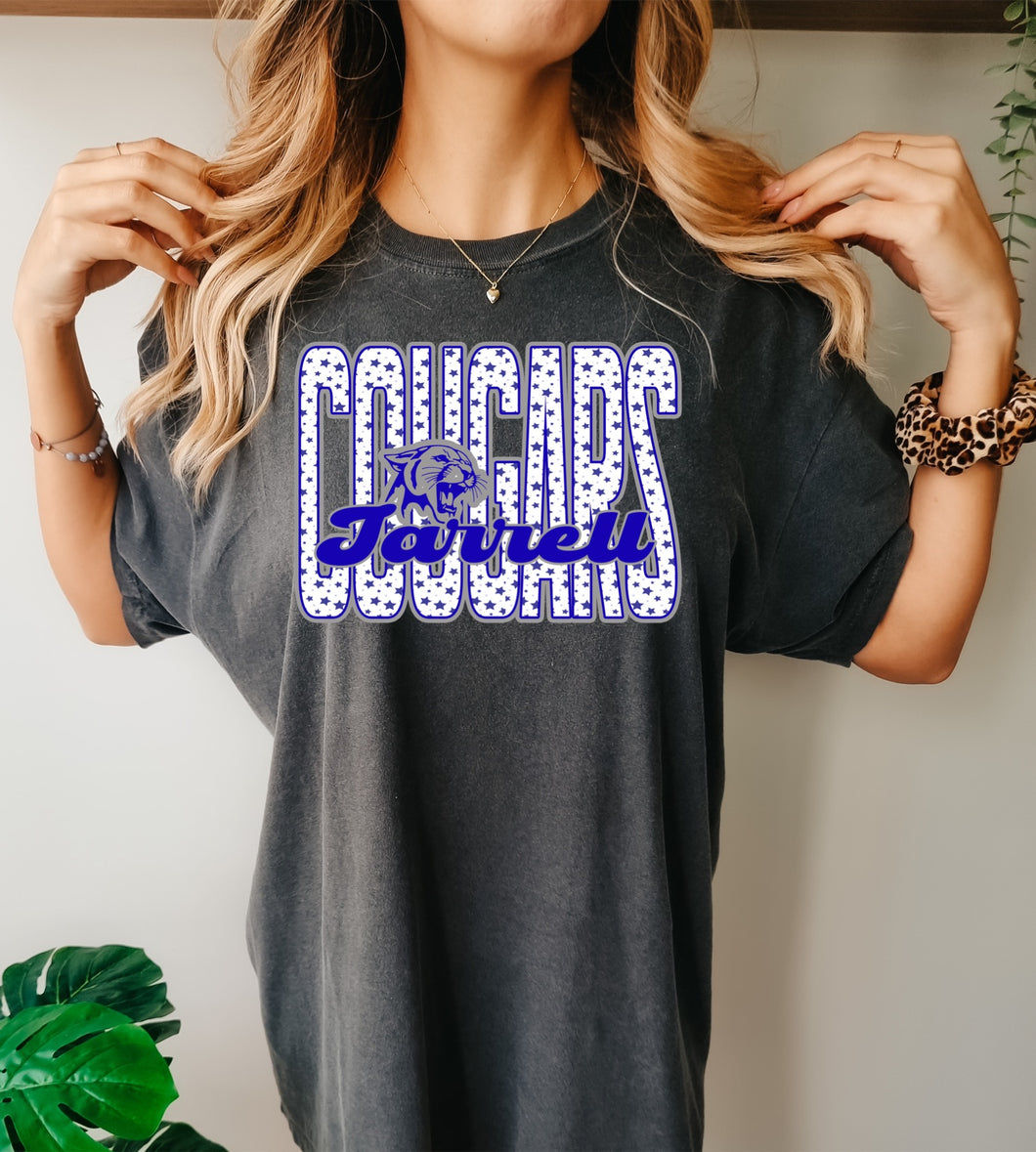 Jarrell Cougars Tall star Tee