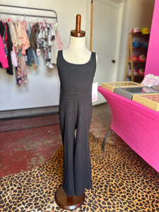 Youth yoga flare crop jumpsuit