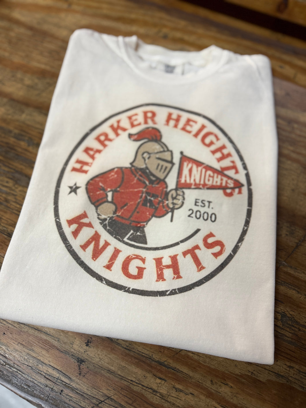 Harker Heights Circle Retro design