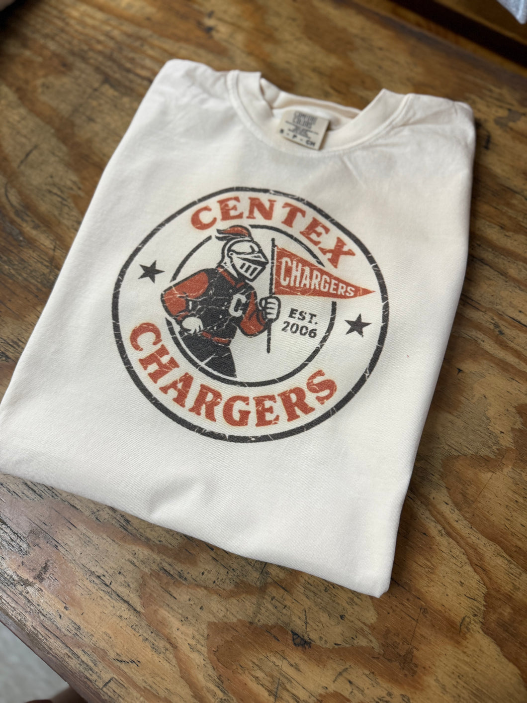 Centex Chargers Circle Retro design