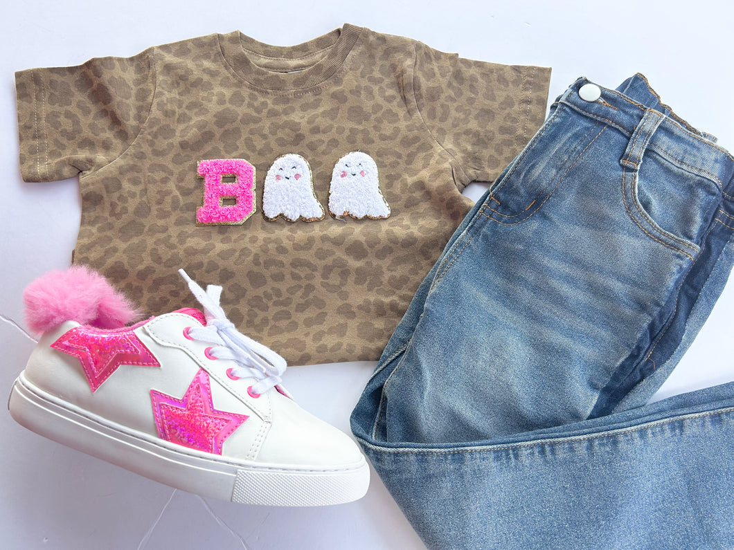 Kids “Boo” patch tee