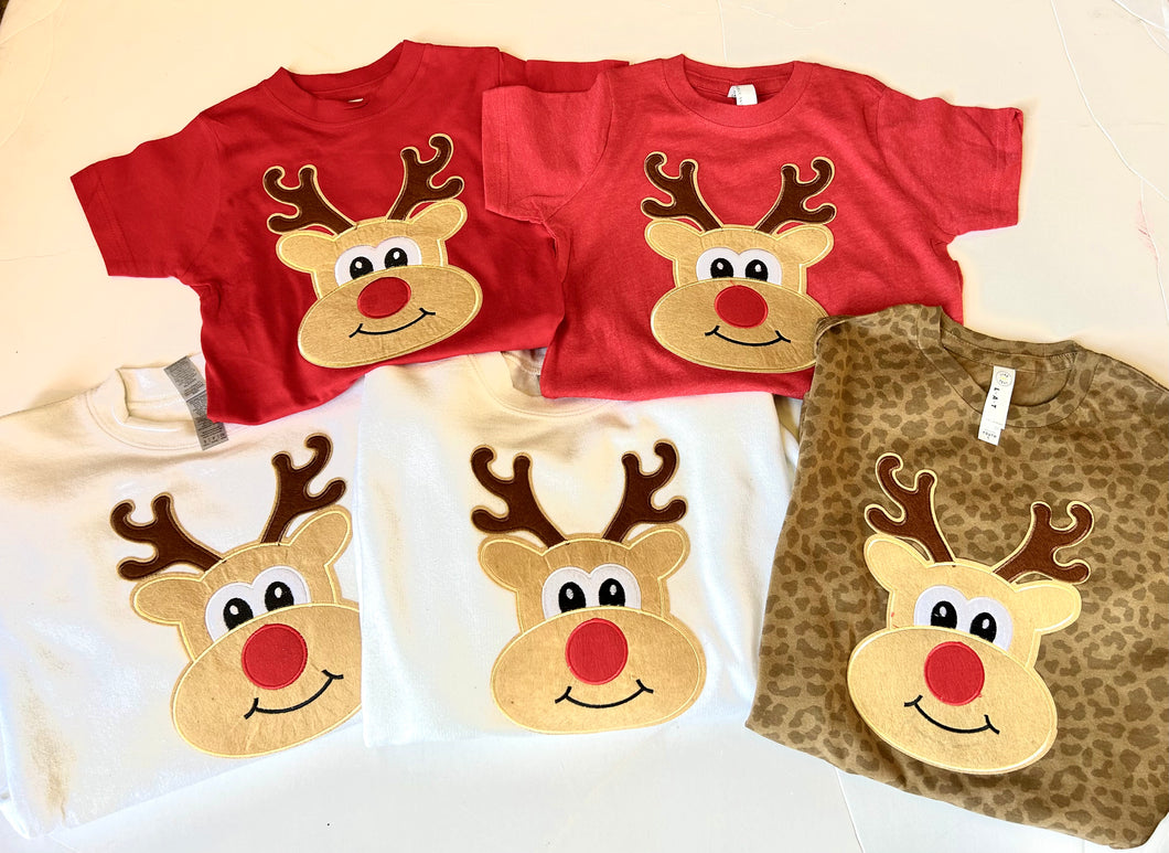 Kids Reindeer patch tee
