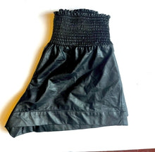 Load image into Gallery viewer, Black faux leather TCEC Shorts, Large
