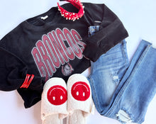 Load image into Gallery viewer, Broncos cropped corded sweatshirt.
