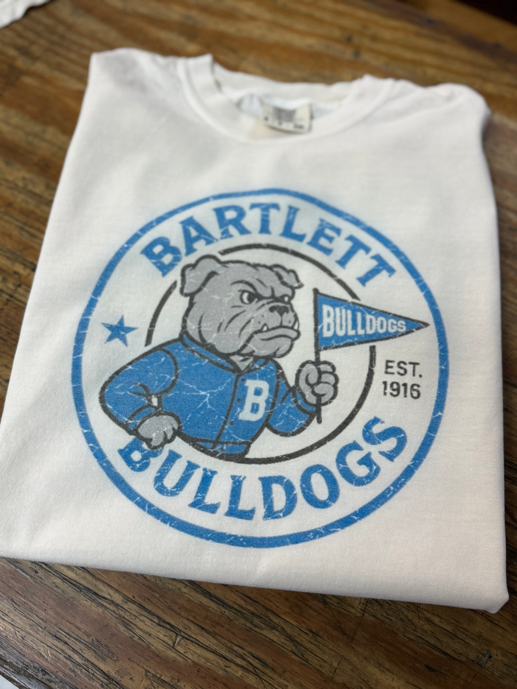 Bulldog Committee Fundraiser Bartlett Circle Retro design