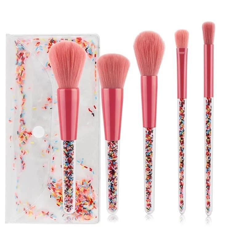 Sprinkle handle Make up brush set