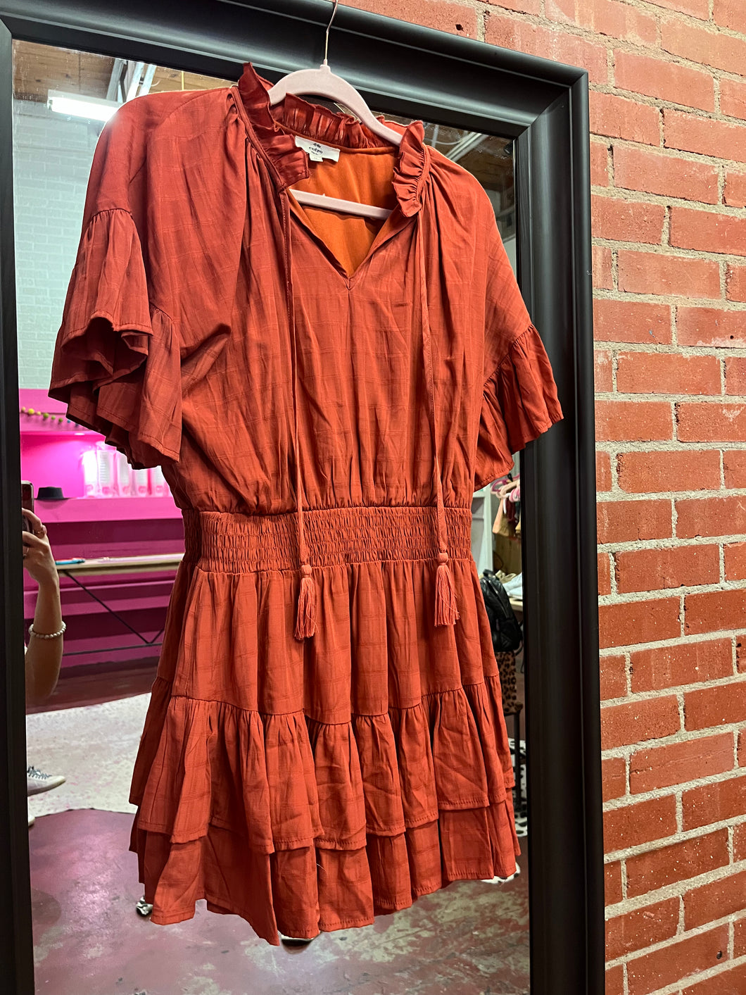 Rust Entro Womens Dress, Medium