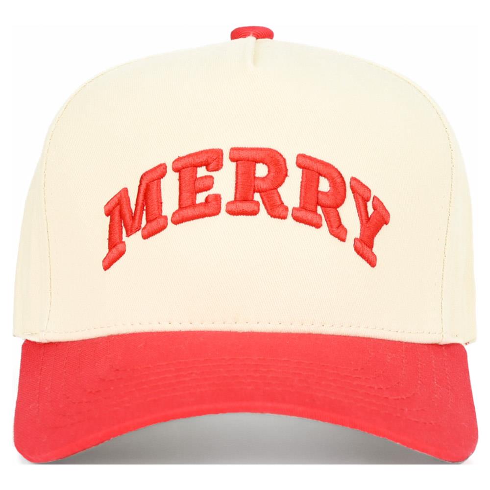 Merry embroidered hat