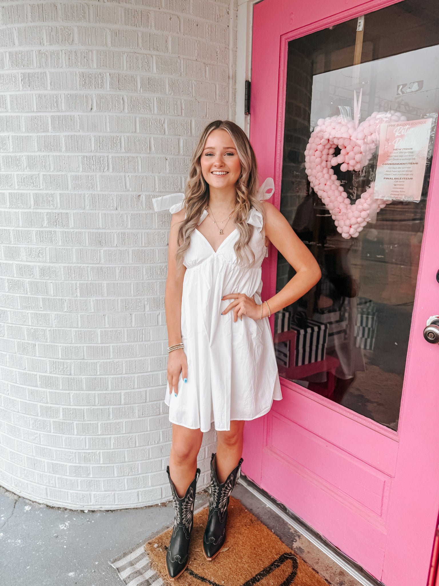 pink tulle babydoll dress Tulle tie top sweetheart babydoll dress Pink Bulldog Boutique