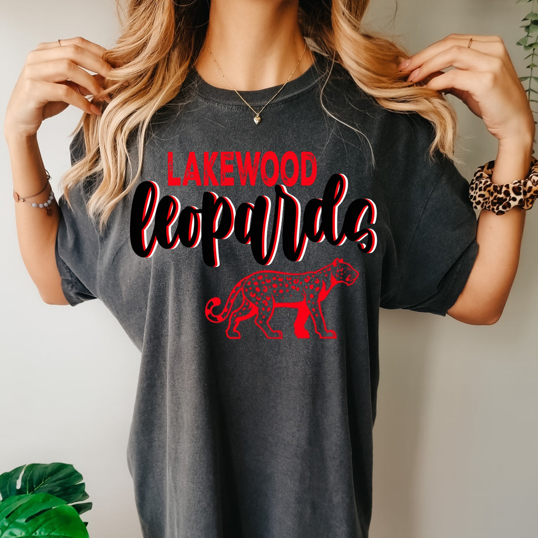 Lakewood Leopards Retro Design