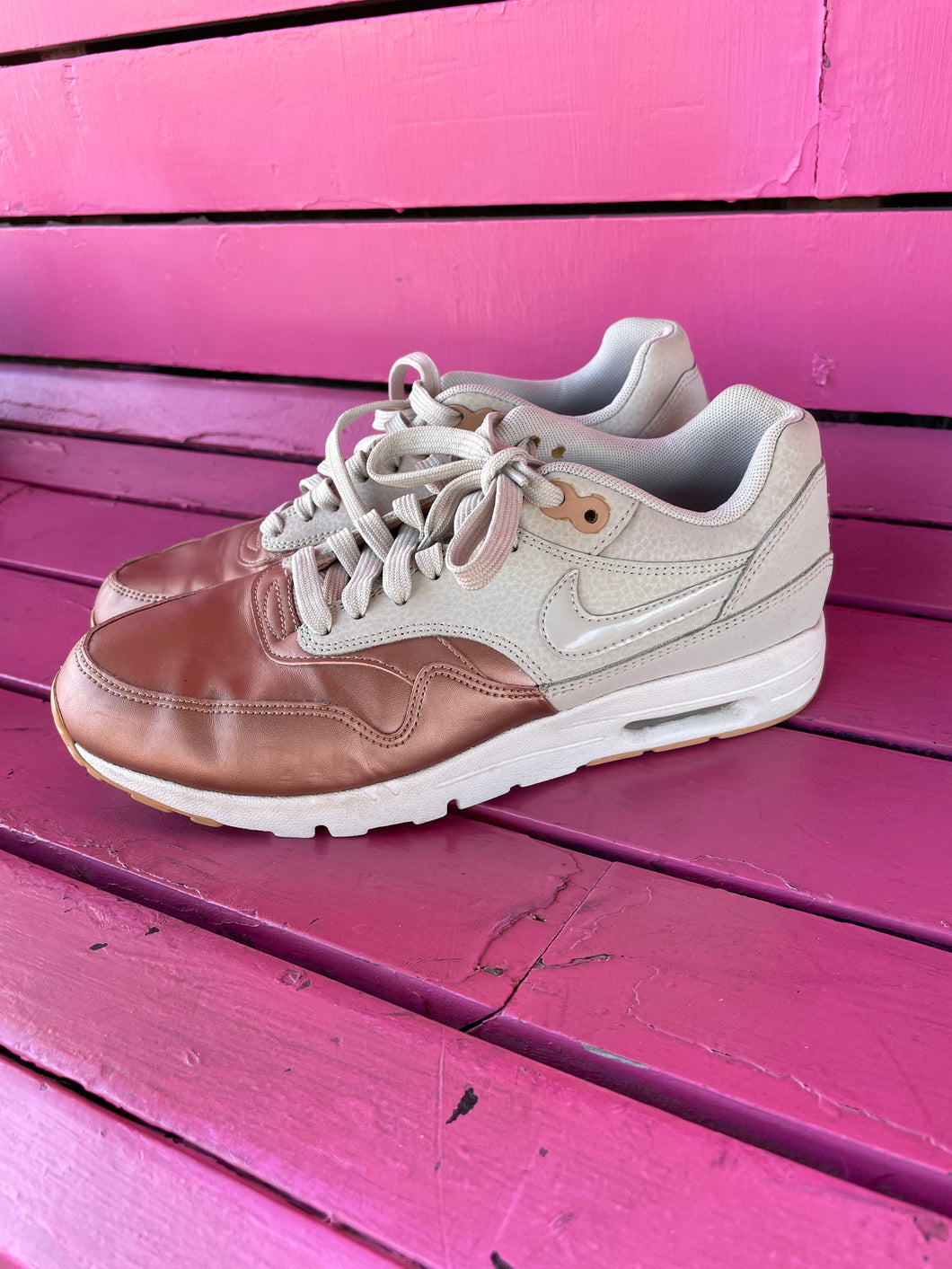 gray/rose gold Nike Shoes, 8