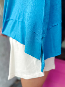Shark bite side slit top