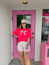 Load image into Gallery viewer, Cherry bow oversized tee
