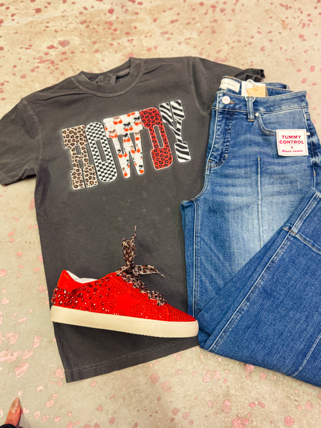 Howdy Cherry leopard tee Adults