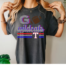 Load image into Gallery viewer, Temple Wildcats faux glitter football design
